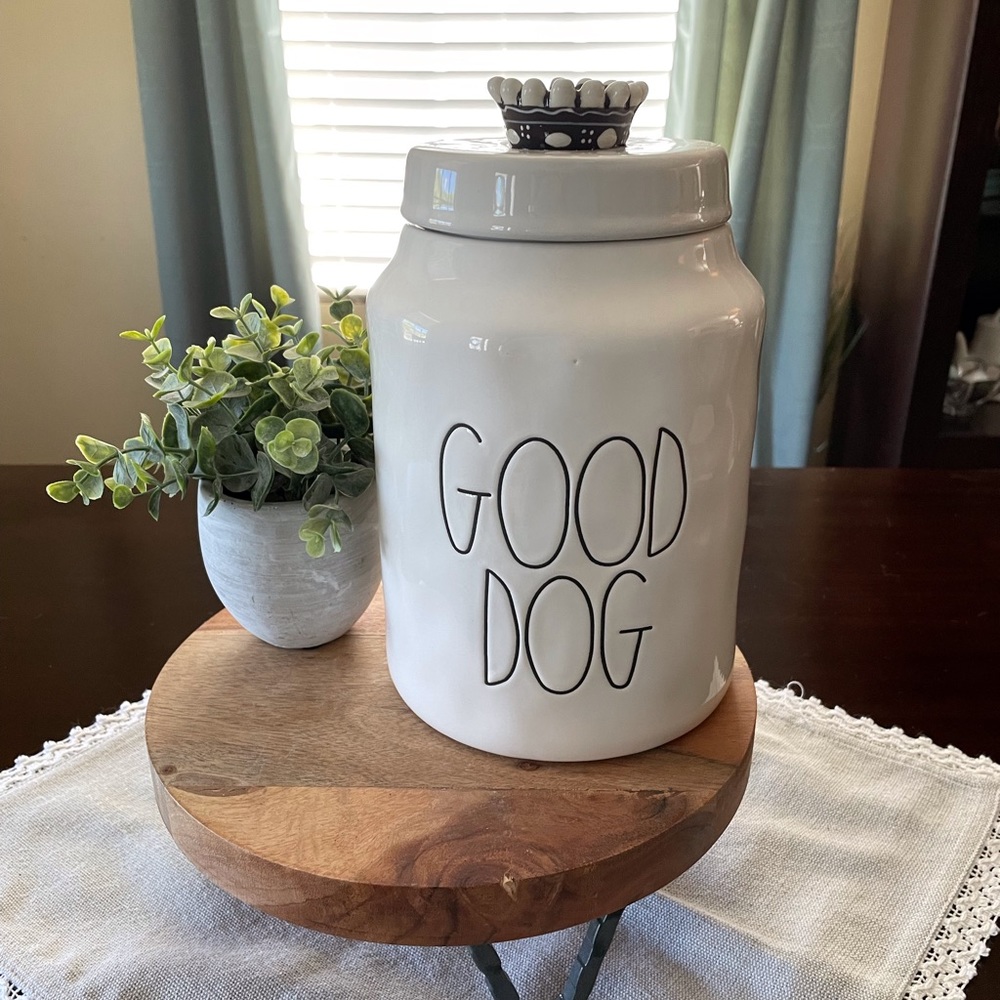 Rae Dunn "Good Dog" treat canister